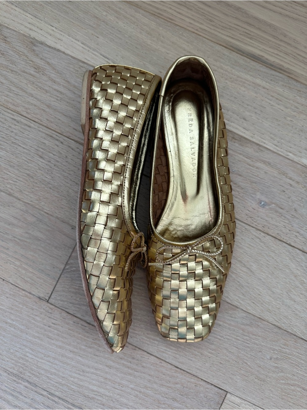 Freda Salvador - Jada Ballet Flats - Gold size 8.5 - Picture 11 of 14
